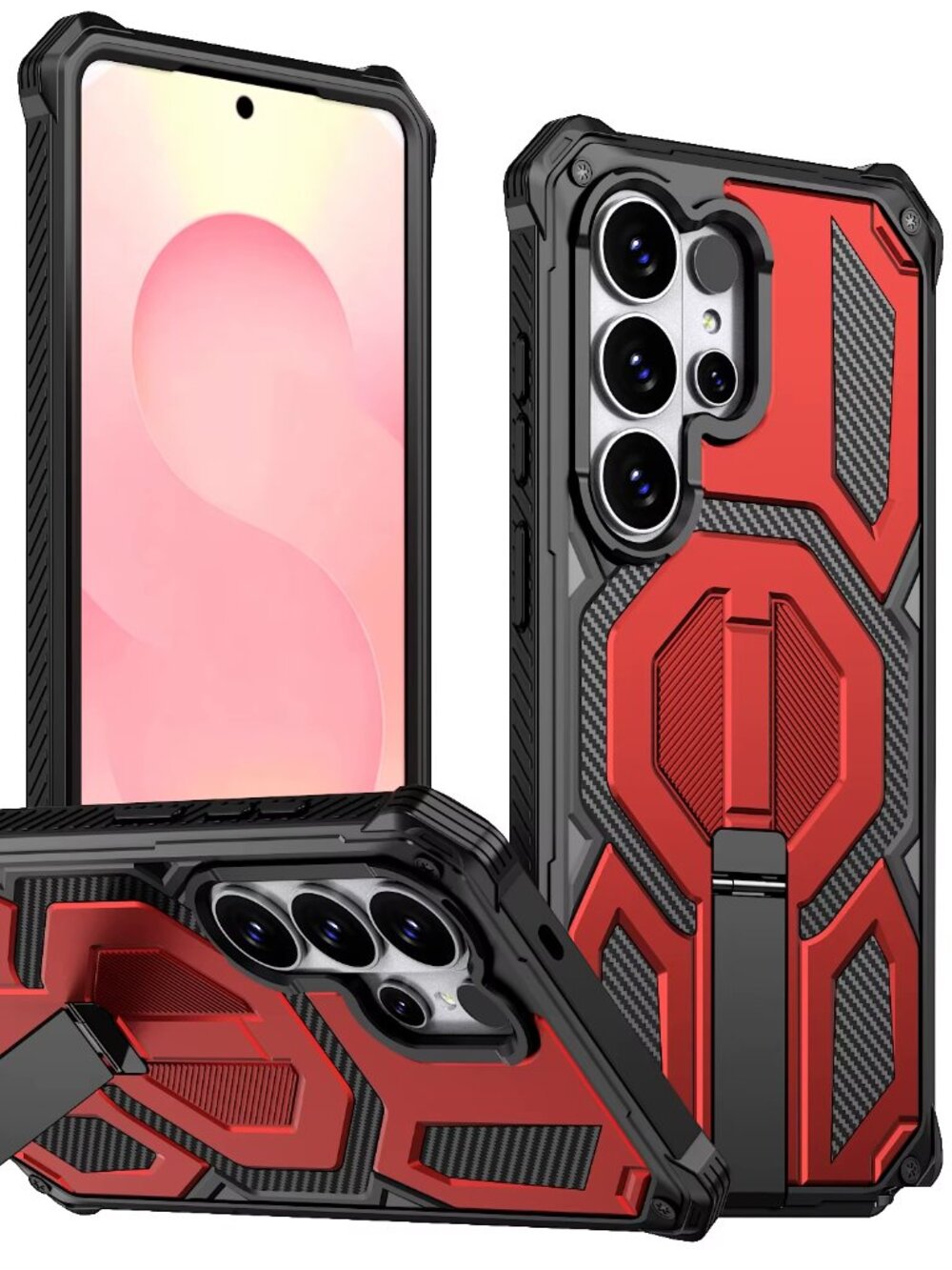 Samsung S26 Ultra Case with Kickstand Heavy Duty Protection, Magnetic